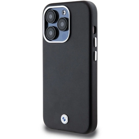 Etui BMW Signature Wrapped Metal MagSafe na iPhone 14 Pro - czarne