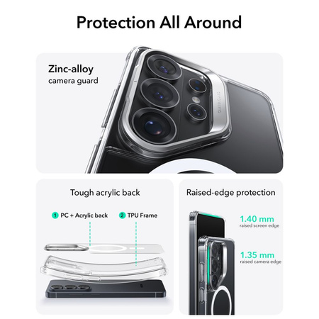 ESR CLASSIC HYBRID KICKSTAND MAGSAFE GALAXY S26 ULTRA CLEAR