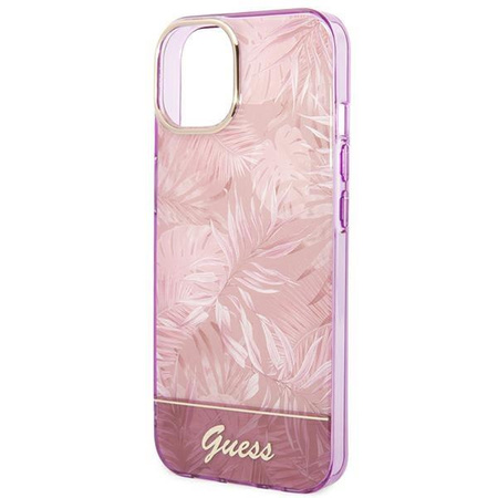 Guess GUHCP14MHGJGHP iPhone 14 Plus 6,7" różowy/pink hardcase Jungle Collection