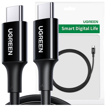 Kabel Ugreen US300 USB-C / USB-C 480Mb/s 5A 1m - czarny