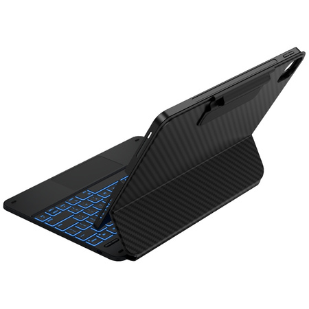 Etui Typecase Edge + z klawiaturą do iPad Air 13" 2024/2025 włókno węglowe