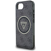 GUESS ETUI IML METAL GLITTER 4G CIRCLE TRIANGLE DO MAGSAFE DO IPHONE 16E