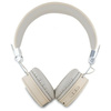 Guess słuchawki nauszne Bluetooth ENC    GUBH70PGTSPSE beżowy/beige Grained Classic Round Shape