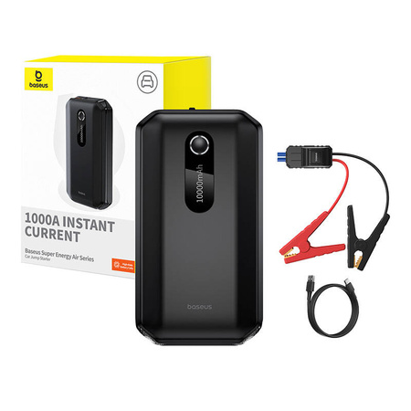 BASEUS ROZRUCHOWY JUMP STARTER 10000MAH 1000A DO SAMOCHODU Z POWERBANKIEM