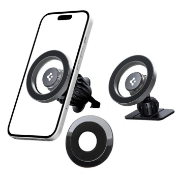 SPIGEN UCHWYT SAMOCHODOWY MFT13 MAGSAFE DO IPHONE 12 13 14 KOKPIT KRATKA