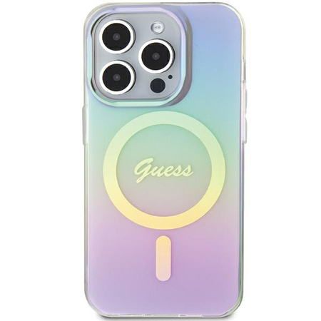 GUESS POKROWIEC HARDCASE DO IPHONE 15 PRO MAX 6.7 MAGNETYCZNY IRIDESCENT