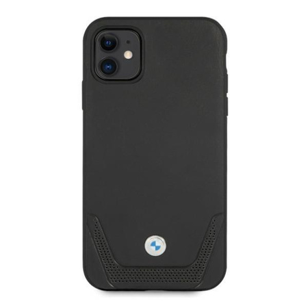 Etui BMW BMHCN61RSWPK iPhone 11 6,1" / Xr czarny/black hardcase Leather Perforate
