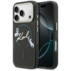 Etui Karl Lagerfeld IML Choupettes Karl Script Logo MagSafe do iPhone 17 Pro Max czarny