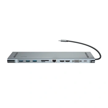 BASEUS HUB USB-C ADAPTER DO LAPTOP TELEFON HDMI USB 3.0 RJ45 SD MICROSD