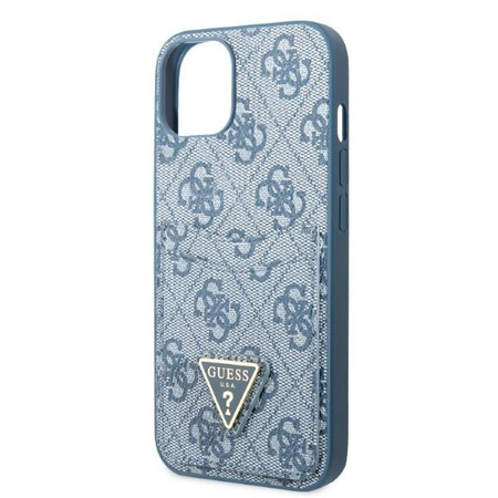 Guess GUHCP13MP4TPB iPhone 13 6,1" niebieski/blue hardcase 4G Triangle Logo Cardslot