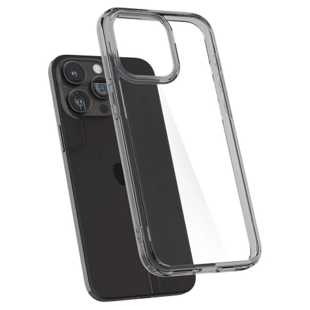 Etui Spigen Ultra Hybrid na iPhone 15 Pro - przezroczysto szare
