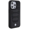 Etui BMW Leather Seats Pattern na iPhone 15 Pro Max - czarne