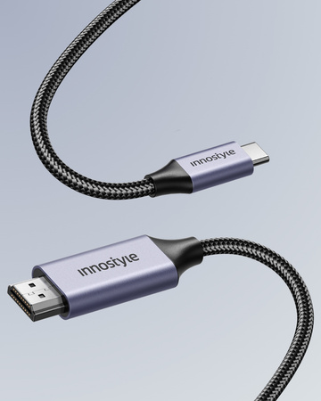 INNOSTYLE KABEL USB-C HDMI ADAPTER PRZEJŚCIÓWKA DO MONITORA TV 4K 60HZ 2M