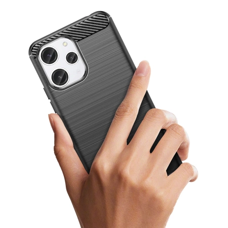 HURTEL ETUI KARBON DO XIAOMI REDMI 12 ELASTYCZNE OCHRONA PRZECIW UDERZENIOM