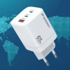 WOZINSKY ŁADOWARKA 65W SIECIOWA 2X USB-C DO TELEFONÓW I URZĄDZEŃ MOBILNYCH