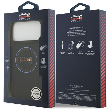 Etui Red Bull Meshed Blue Ring & Metal Buttons MagSafe do iPhone 17 Pro Max granatowy