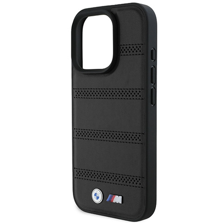 BMW BMHMP16L23PUSPK iPhone 16 Pro6.3 czarny/black hardcase M Perforated And Stitched Line MagSafe