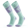 Skarpetki narciarskie Qunature 037202 rozmiar 43-48 (L/XL) - fioletowo-zielone