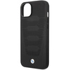 Etui BMW BMHCP14S22RPSK na iPhone 14 - czarne Leather Seats Pattern