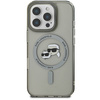 Karl Lagerfeld KLHMP16LHLSKCK iPhone16 Pro 6.3" czarny/black hardcase IML Metal Karl&Choupette Head MagSafe