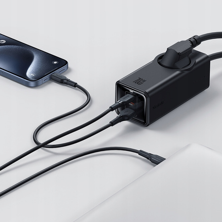 MCDODO ŁADOWARKA SIECIOWA LISTWA ZASILAJĄCA GAN 1xUSB 2xUSB-C 1xAC 70W