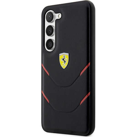 Etui Ferrari FEHCS23SPBAK S23 S911 - czarne Hot Stamp Lines