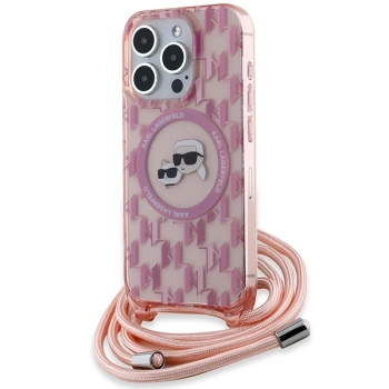 KARL LAGERFELD CASE DO MAGSAFE DO IPHONE 15 PRO MAX 6.7 CROSSBODY KARL HEAD