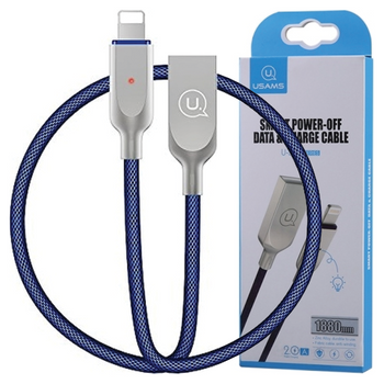 USAMS KABEL PLECIONY 1.9M DO LIGHTNING IPHONE 11 12 13 14 POWER-OFF FUNKCJA