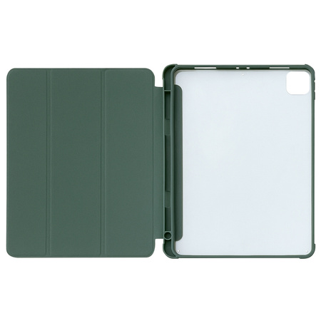 Stand Tablet Case etui Smart Cover pokrowiec na iPad mini 2021 z funkcja podstawki zielony