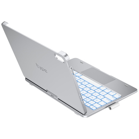 Etui Typecase Flexbook Touch z klawiaturą do iPad 11" (A16) 2025 / iPad 10.9" 2022 srebrny