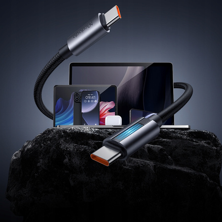 MCDODO KABEL USB-C SZYBKIE ŁADOWANIE DO SAMSUNG APPLE USB TYP C 100W 1M LED