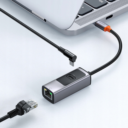 MCDODO PRZEJŚCIÓWKA ADAPTER USB-C ETHERNET GIGABIT RJ45 KARTA SIECIOWA 1000