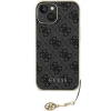 Etui Guess 4G Charms Collection do iPhone 15 - szare