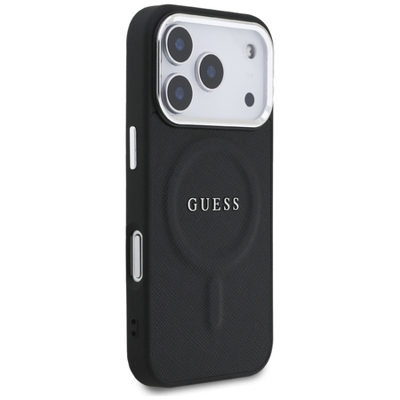 Etui Guess Classic Logo MagSafe do iPhone 17 Pro czarny