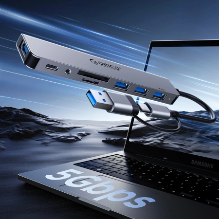 ORICO HUB USB-A/USB-C STACJA DOKUJĄCA 2x USB-A 2.0 1x USB-A 3.0 1x USB-C
