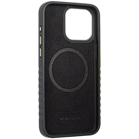 Audi Genuine Leather MagSafe iPhone 15 Pro 6.1 czarno-czerwony/black-red hardcase AU-TPUPCMIP15P-R8/D3-RD