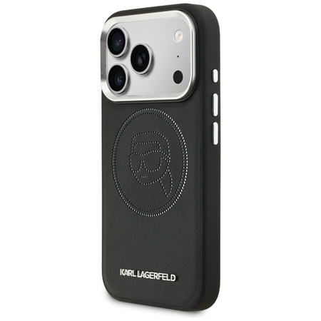 Etui Karl Lagerfeld K Head Point Logo MagSafe do iPhone 17 Pro Max czarny