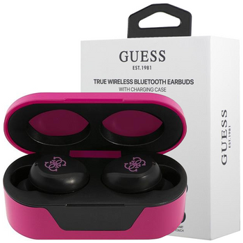 Guess słuchawki Bluetooth GUTWST31EM TWS + stacja dokująca magenta