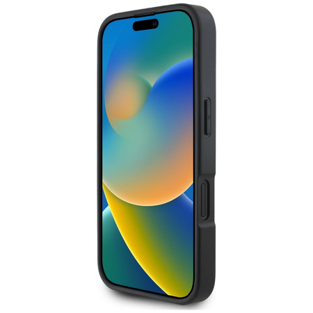 KARL LAGERFELD ETUI DO IPHONE 16 HC GRAINED PU KIESZEŃ NA KARTY METALOWA