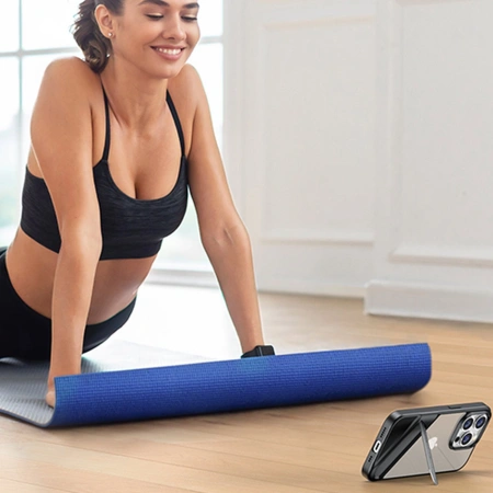 UGREEN KICKSTAND ETUI DO IPHONE 14 PRO Z ŻELOWĄ RAMKĄ I SZTYWNĄ KONSTRUKCJĄ