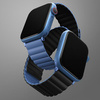 UNIQ pasek Revix Apple Watch Series1/2/3/4/5/6/7/8/9/SE/SE2/Ultra/Ultra 2 42/44/45/49mm. Reversible Magnetic czarny-niebieski/black-blue