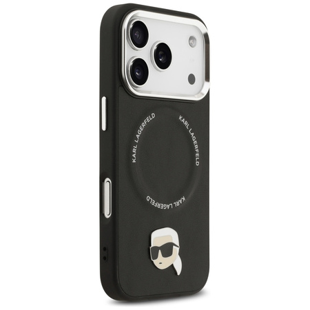 Etui Karl Lagerfeld Karl Pin MagSafe do  iPhone 17 Pro Max czarny