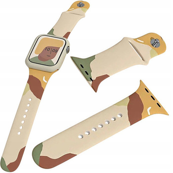 HURTEL STRAP MORO PASEK DO APPLE WATCH 9 8 7 6 SE 5 4 3 2 SILIKONOWA OPASKA