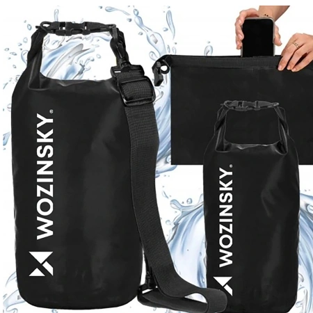 Worek Wozinsky WWK-10 woododporny na kajak sup 10l - czarny