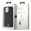 Etui BMW Leather Diamond Pattern na iPhone 15 Pro - czarne
