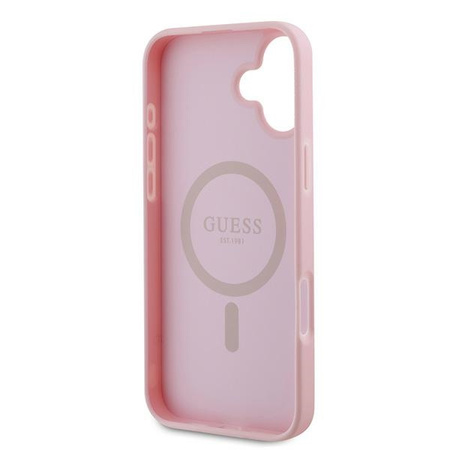 GUESS ETUI HARDCASE DO IPHONE 16 PLUS 6.7 DO MAGSAFE GRINDED RING POKROWIEC