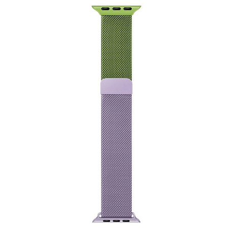 BELINE PASEK DO ZEGARKA APPLE WATCH STALOWY 42 44 45 49MM ZIELONO-PURPUROWY