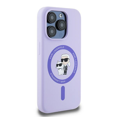 KARL LAGERFELD POKROWIEC MAGNETYCZNY DO IPHONE 15 PRO 6.1 HARDCASE SILICONE