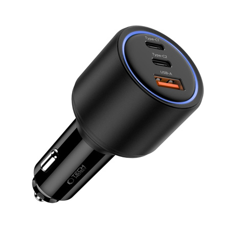 TECH-PROTECT ŁADOWARKA DO SAMOCHODU 3-PORT USB PD175W DO IPHONE 11 12 13 14