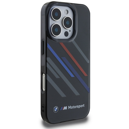 BMW ETUI HARDCASE DO IPHONE 16 PRO MOTORSPORT STRIPES IML KOMPATYBILNE